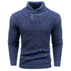 💜 LETZTER TAG DER AKTION – 50 % RABATT 💜Herren Pullover mit strukturiertem Stehkragen