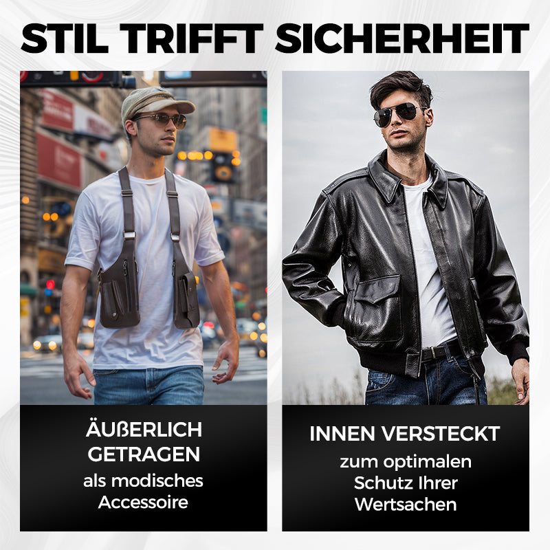 Diebstahlsichere Outdoor-Unterarm-Schultertasche für Herren