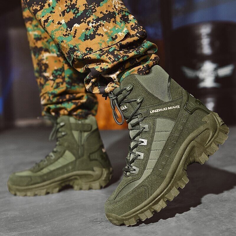 🥾50 % Rabatt – Sonderangebot!🔥Hohe taktische Sportstiefel💧Wasserdicht und rutschfest, verbesserte Haltbarkeit