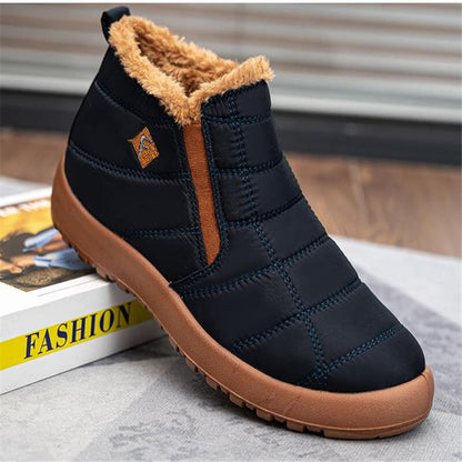 Warme dicke Winterstiefel für Damen mit Kunstfellfutter