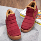 Warme dicke Winterstiefel für Damen mit Kunstfellfutter