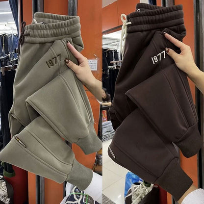 🔥HEISSER VERKAUF 49% - Warme Damen-Jogginghose mit elastischem Kordelzug und Taschen