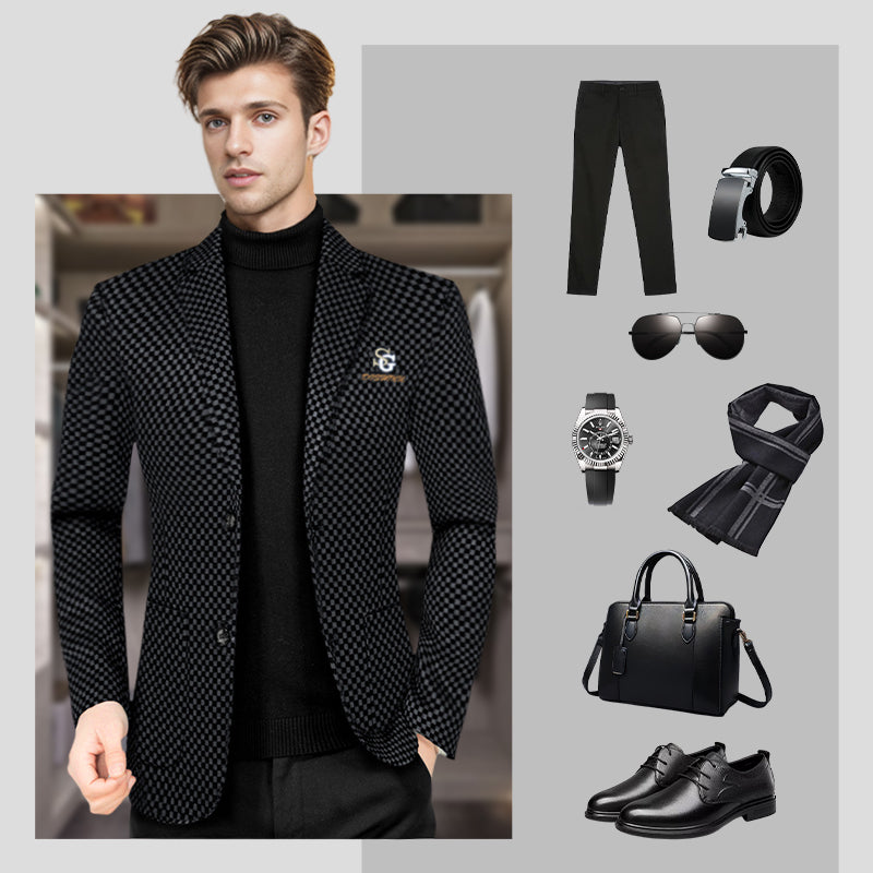 💜 LETZTER TAG DER AKTION – 50 % RABATT 💜Lässiger Slim-Fit-Blazer für Herren