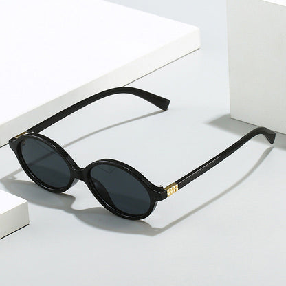 🎅 Weihnachtsvorverkauf 🎁 Stilvolle kleine ovale Rahmen Sonnenbrille