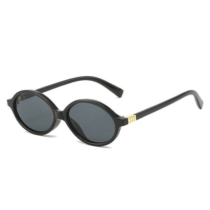 🎅 Weihnachtsvorverkauf 🎁 Stilvolle kleine ovale Rahmen Sonnenbrille