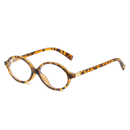 🎅 Weihnachtsvorverkauf 🎁 Stilvolle kleine ovale Rahmen Sonnenbrille