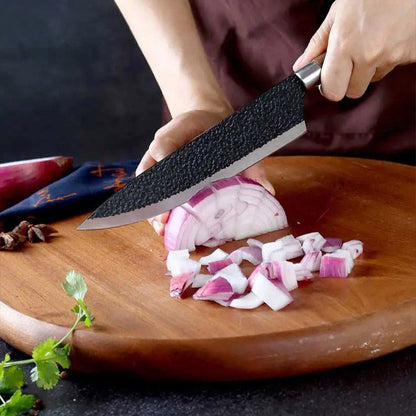 Juego de cuchillos de cocina profesional hecho de acero inoxidable