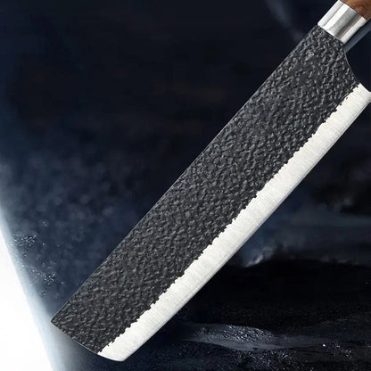 Juego de cuchillos de cocina profesional hecho de acero inoxidable
