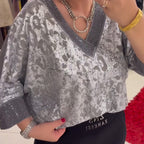 Stilvolle Damenbluse mit V-Ausschnitt