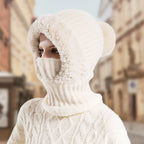 🔥Der Black-Friday-Sale endet bald🔥Women's Winter One-Piece Knitted Beanie Scarf Mask