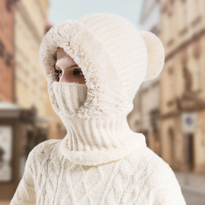 🔥La venta del Black Friday termina pronto🔥Bufanda y gorro de punto de una pieza para mujer, de invierno