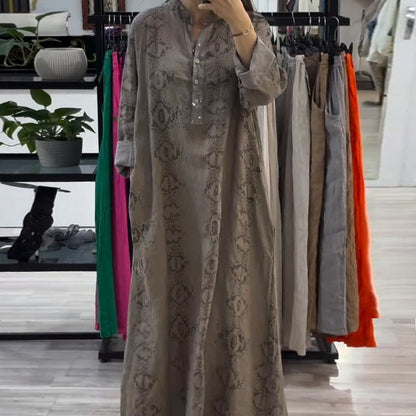 Oversized Maxi-Hemdkleid