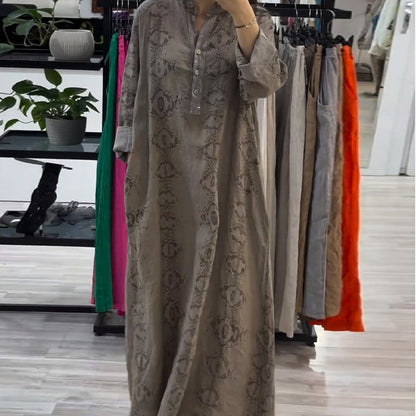 Oversized Maxi-Hemdkleid