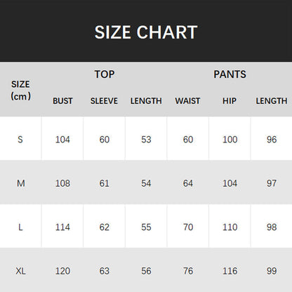 Tops y pantalones a rayas para mujeres.