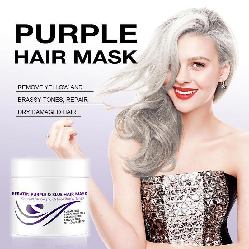💜Zeitlich begrenztes Angebot 49% Rabat💜 Lila Keratin-Haarmaske