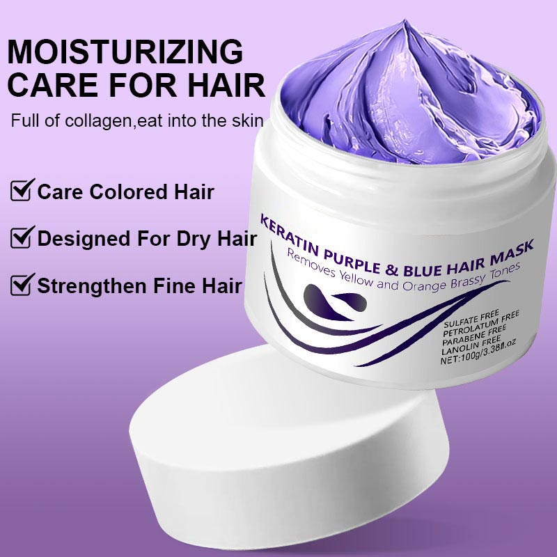 💜Zeitlich begrenztes Angebot 49% Rabat💜 Lila Keratin-Haarmaske