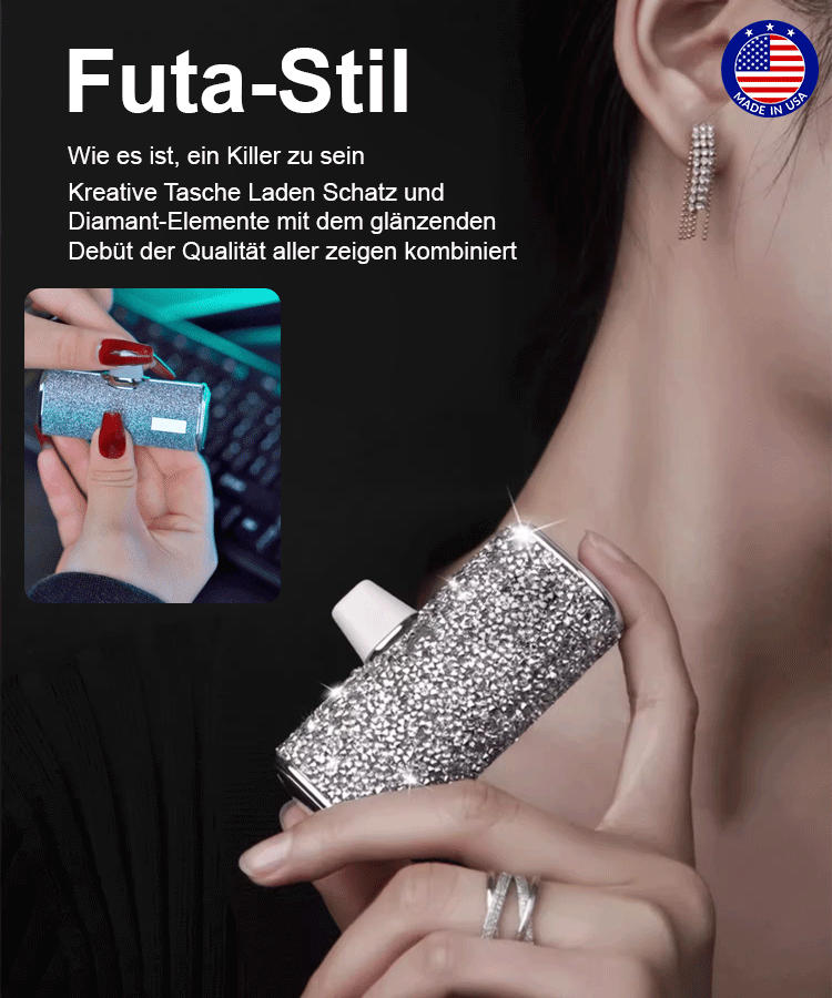 [Kreative&Praktische Geschenke]🔥🔥Diamant-Taschenladegerät
