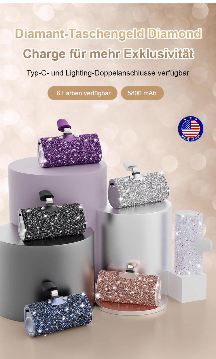 [Kreative&Praktische Geschenke]🔥🔥Diamant-Taschenladegerät