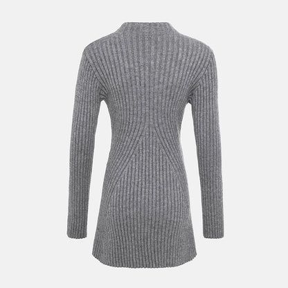 Mini vestido de línea A para mujeres de costilla