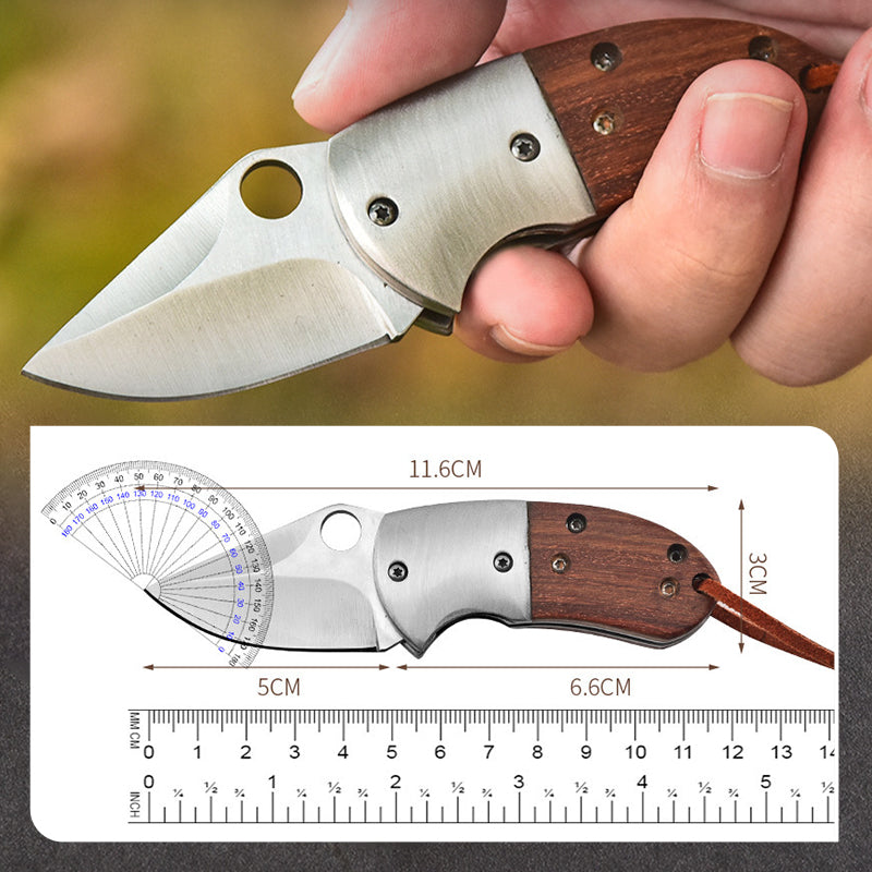 🔪Navaja plegable de resorte de acero inoxidable para exteriores💥