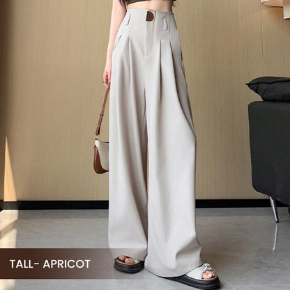 🔥Nuevos lanzamientos en preventa 2025🍃Pantalones de traje de pierna ancha y cintura alta para mujer