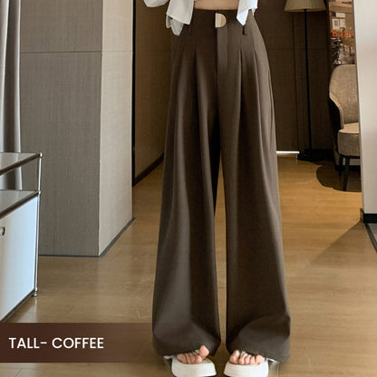 🔥Nuevos lanzamientos en preventa 2025🍃Pantalones de traje de pierna ancha y cintura alta para mujer