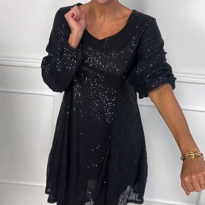 💕¿Qué me pongo mañana?💕Vestido negro de lentejuelas