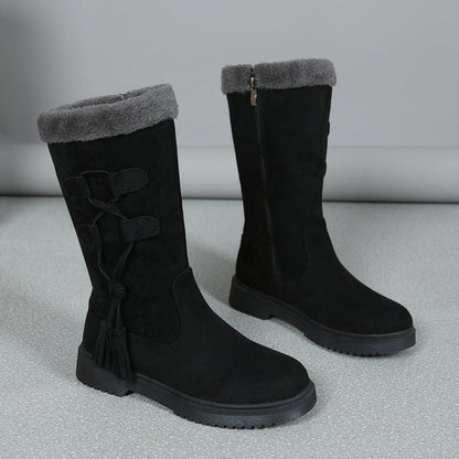 Letzte Chance: Winterschlussverkauf 🛍️✨ Warme Damenstiefel mit seitlichem Reißverschluss