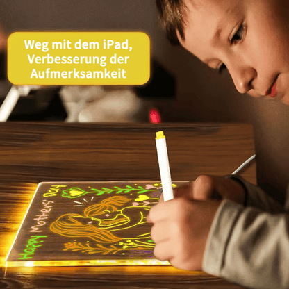 🎄Weihnachtsaktion  🎁Kreatives wiederbeschreibbares Acryl-LED-Nachrichtenschild