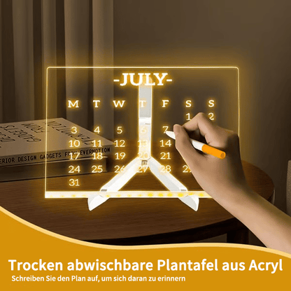 🎄Weihnachtsaktion  🎁Kreatives wiederbeschreibbares Acryl-LED-Nachrichtenschild