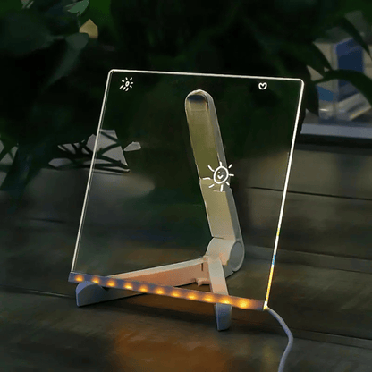 🎄Weihnachtsaktion  🎁Kreatives wiederbeschreibbares Acryl-LED-Nachrichtenschild