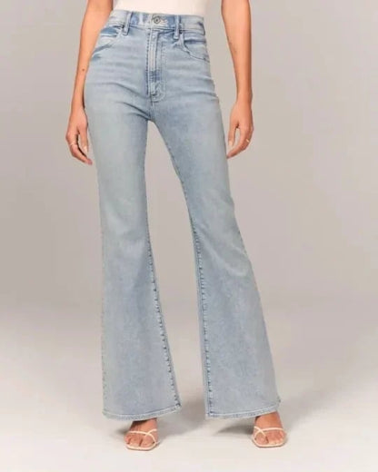 ⭐ Ropa de mujer 2025 ⭐  -30% de descuento + envío gratis🎊🎅 Pantalones acampanados elásticos de cintura ultraalta