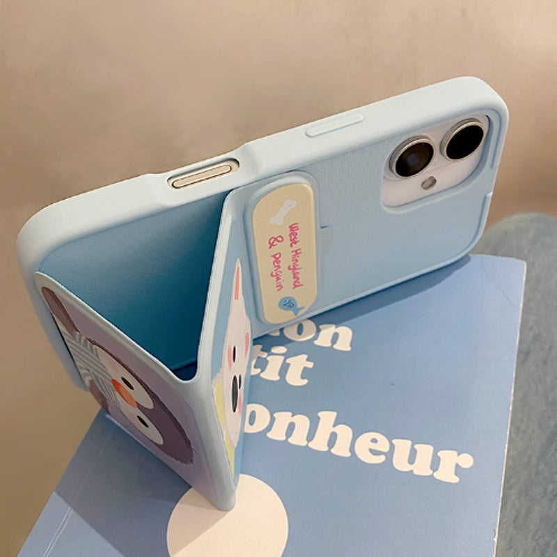 🐼🐼🐼Cute Shockproof Phone Case with Folding Stand