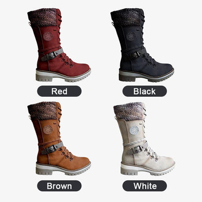 ❄️Winterschlussverkauf 77% RABATT🎁Wasserdichte Knie-Schneestiefel für Damen