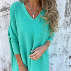 ❤️Räumungsverkauf❤️Langärmliges, gestricktes, lockeres V-Ausschnitt-Top für Damen