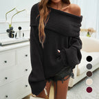 Mode Lockerer Monochromer Pullover