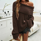 Mode Lockerer Monochromer Pullover