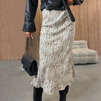 Women's Leopard Printed Casual Skirt