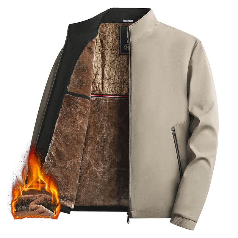 💜 LETZTER TAG DER AKTION – 50 % RABATT 💜Herren Winterjacke mit Stehkragen und Reißverschluss
