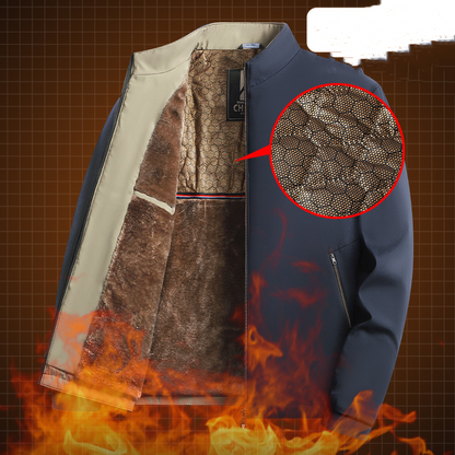 💜 LETZTER TAG DER AKTION – 50 % RABATT 💜Herren Winterjacke mit Stehkragen und Reißverschluss