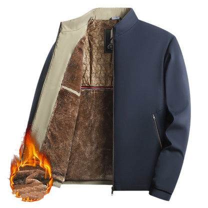 💜 LETZTER TAG DER AKTION – 50 % RABATT 💜Herren Winterjacke mit Stehkragen und Reißverschluss