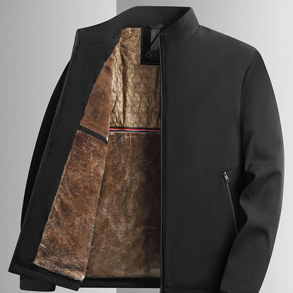 💜 LETZTER TAG DER AKTION – 50 % RABATT 💜Herren Winterjacke mit Stehkragen und Reißverschluss