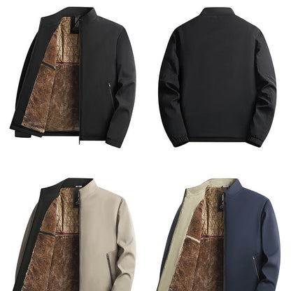💜 LETZTER TAG DER AKTION – 50 % RABATT 💜Herren Winterjacke mit Stehkragen und Reißverschluss