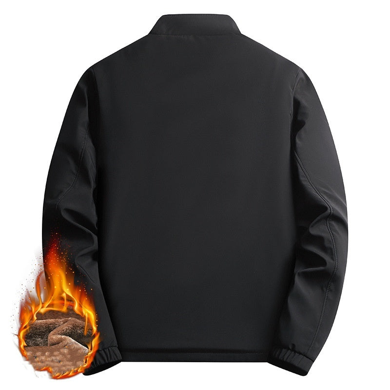 💜 LETZTER TAG DER AKTION – 50 % RABATT 💜Herren Winterjacke mit Stehkragen und Reißverschluss