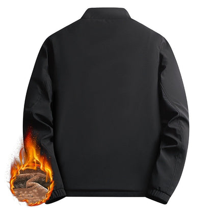 💜 LETZTER TAG DER AKTION – 50 % RABATT 💜Herren Winterjacke mit Stehkragen und Reißverschluss