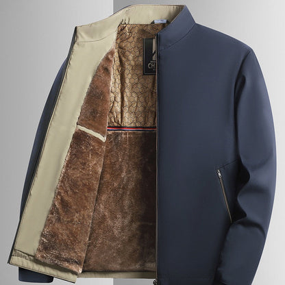 💜 LETZTER TAG DER AKTION – 50 % RABATT 💜Herren Winterjacke mit Stehkragen und Reißverschluss