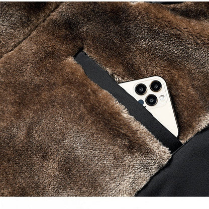💜 LETZTER TAG DER AKTION – 50 % RABATT 💜Herren Winterjacke mit Stehkragen und Reißverschluss