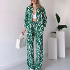 🌸Frühlingsangebote🌸 2025 neuer Stil, elegantes Damen Hemd und Hose 2-teiliges Set, Zebra-Print
