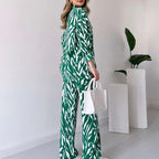 🌸Frühlingsangebote🌸 2025 neuer Stil, elegantes Damen Hemd und Hose 2-teiliges Set, Zebra-Print