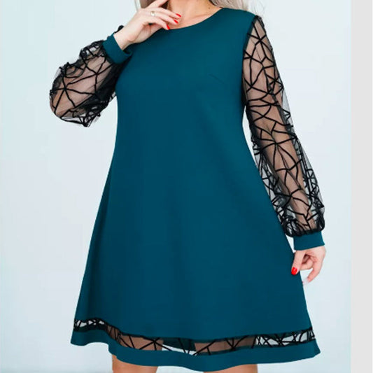 Vestido circular de mosaico para mujeres